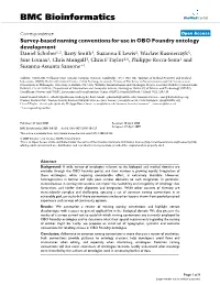 Survey-Based Naming Conventions for Use in OBO Foundry Ontology