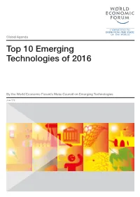 Top 10 Emerging Technologies of 2016