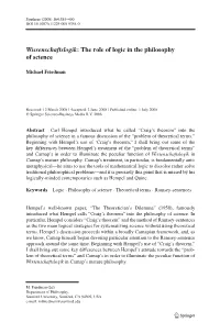 Wissenschaftslogik: the Role of Logic in the Philosophy of Science