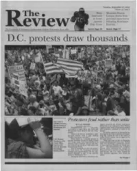D.C. Protests Draw ·Thousands