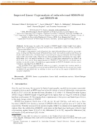 Improved Linear Cryptanalysis of Reduced-Round SIMON-32 and SIMON-48