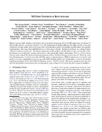 Mlperf Inference Benchmark