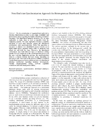 Near Real-Time Synchronization Approach for Heterogeneous Distributed Databases