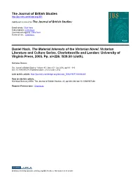 The Journal of British Studies Daniel Hack. the Material Interests of The