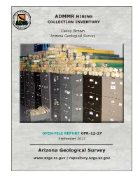 ADMMR Mining Collection Inventory