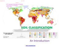 An Introduction SOIL CLASSIFICATION