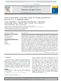 Asteroid Observations at Low Phase Angles. IV. Average Parameters for the New H, G1, G2 Magnitude System Vasilij G