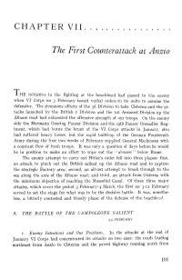 CHAPTER VII. * the First Counterattack at Anzio