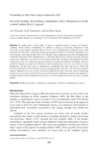 Does the Benthic Invertebrate Community Reflect Disturbances In