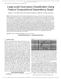 Large-Scale Cost-Aware Classification Using Feature Computational
