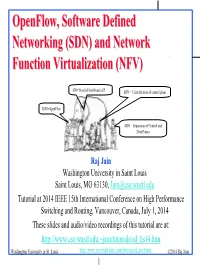 Tutorial on Openflow, Software Defined Networking ( SDN), and Network Function Virtualization (NFV)