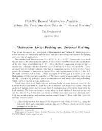 Pseudorandom Data and Universal Hashing∗