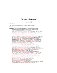 Skedastic: Heteroskedasticity Diagnostics for Linear Regression