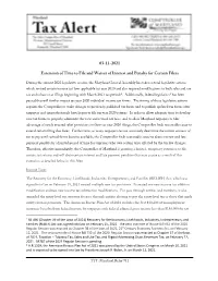 Tax Alert 03-11-2021 Extension of Time to File and Waiver of Interest