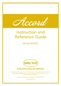 Accord (BLMCC) Instruction and Reference Guide