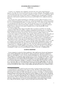IS SINOLOGY a SCIENCE ? (Full Text)