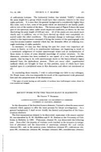 Ment 98), Einsteinium (Element 99), Fermium (Element 100), Mendelevium (Element Downloaded by Guest on September 26, 2021 472 PHYSICS: G
