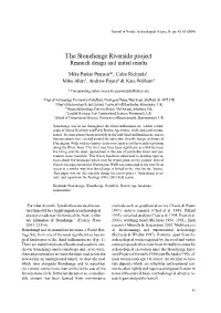 The Stonehenge Riverside Project Research Design and Initial Results