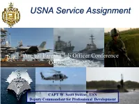 USNA Service Assignment