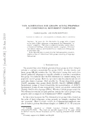Arxiv:1904.07796V3 [Math.GR] 20 Jun 2019 Properly and Cocompactly on 2-Dimensional CAT(0) Complexes