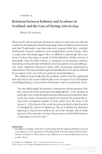 Relations Between Industry and Academe in Scotland, and the Case of Dyeing: 1760 to 1840