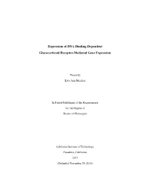 Repression of DNA-Binding-Dependent Glucocorticoid Receptor-Mediated Gene Expression