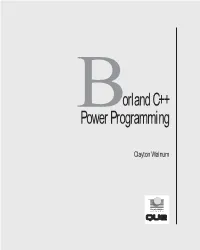 Borland C++ Power Programming