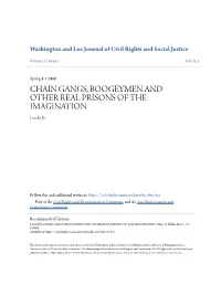 CHAIN GANGS, BOOGEYMEN and OTHER REAL PRISONS of the IMAGINATION Lisa Kelly