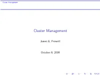 Cluster Management