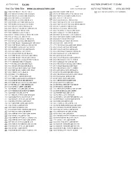 Feb. 24Th Vehicle List
