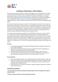 Loot Boxes in Video Games - Call for Evidence