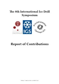 Report of Contributions