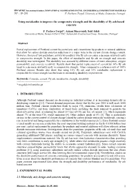 1P-251 1 Using Metakaolin to Improve the Compressive Strength and The