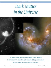 Dark Matter in the Universe