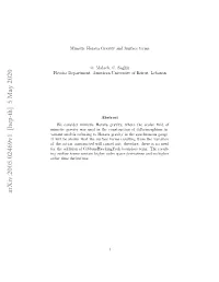 Mimetic Horava Gravity and Surface Terms