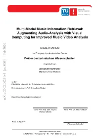 Multi-Modal Music Information Retrieval: Augmenting Audio-Analysis with Visual Computing for Improved Music Video Analysis