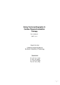 Using Vectorcardiography in Cardiac Resynchronization Therapy