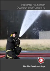 Firefighter Foundation Development Programme