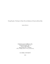 Playing Prejudice: the Impact of Game-Play on Attributions of Gender and Racial Bias
