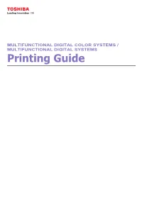 Printing Guide