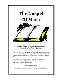 The Gospel of Mark