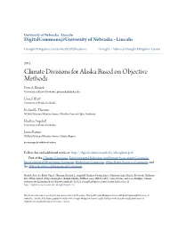 Climate Divisions for Alaska Based on Objective Methods Peter A