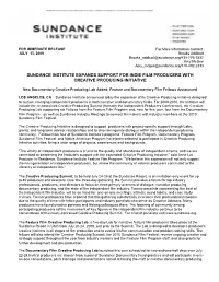 For Immediate Release
