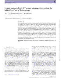 UV Surface Radiation Should Not Limit the Habitability of Active M Star Systems