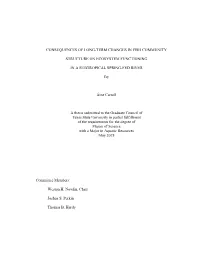 Consequences of Long-Term Changes in Fish Community
