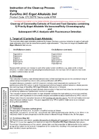 Eurofins IAC Ergot Alkaloids 3Ml Product Code: EFLS3275 Tecna Code:IA768