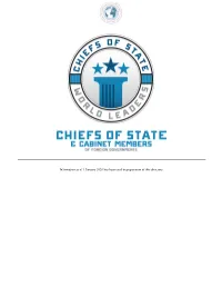 Information As of 1 January 2020 Has Been Used in Preparation of This Directory