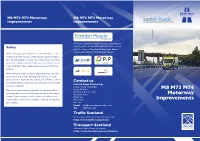 M8 M73 M74 Motorway Improvements Improvements