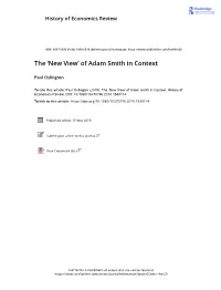 Of Adam Smith in Context