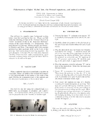 Polarization of Light: Malus' Law, the Fresnel Equations, and Optical Activity